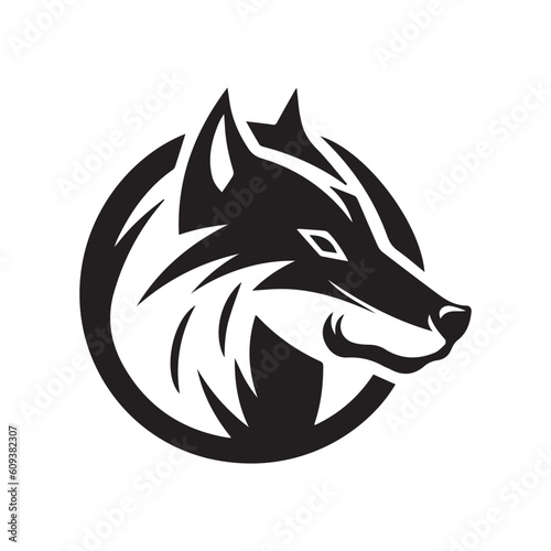 Wolf Vector logo  Wolf Illustration  Wolf black logo  Animal Logo  Vector Logo