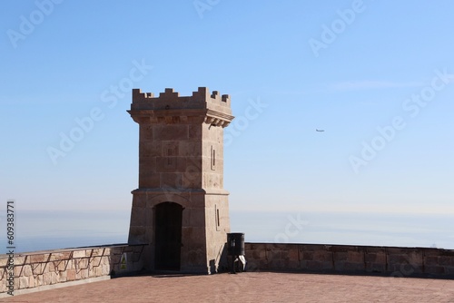 Photography A tower of Castle Montjuic, Barcelona, Spain