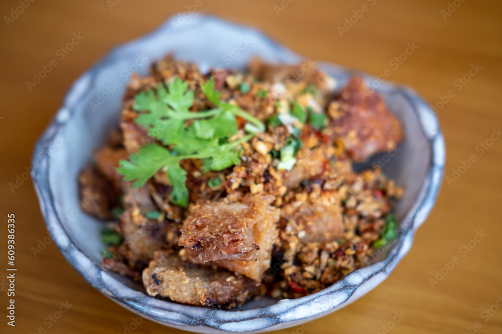 Stir Fried Crispy Pork Belly with Salt and Chili Stir Fried Crispy Pork Belly with Salt and Chili