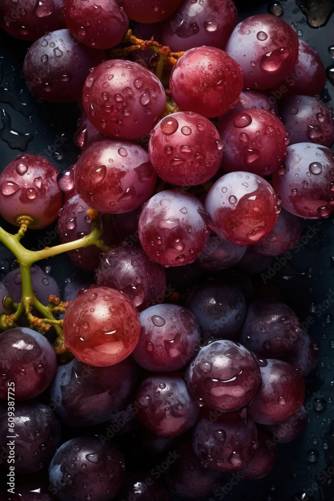 Fresh grapes background,created with generative ai tecnology. Fresh grapes background,created with generative ai tecnology.