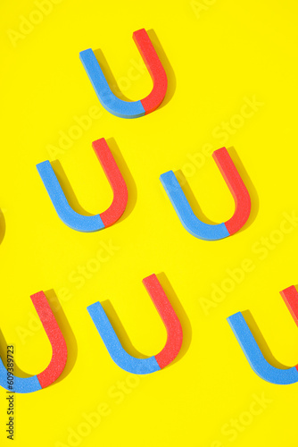 Horseshoe shaped magnets on...