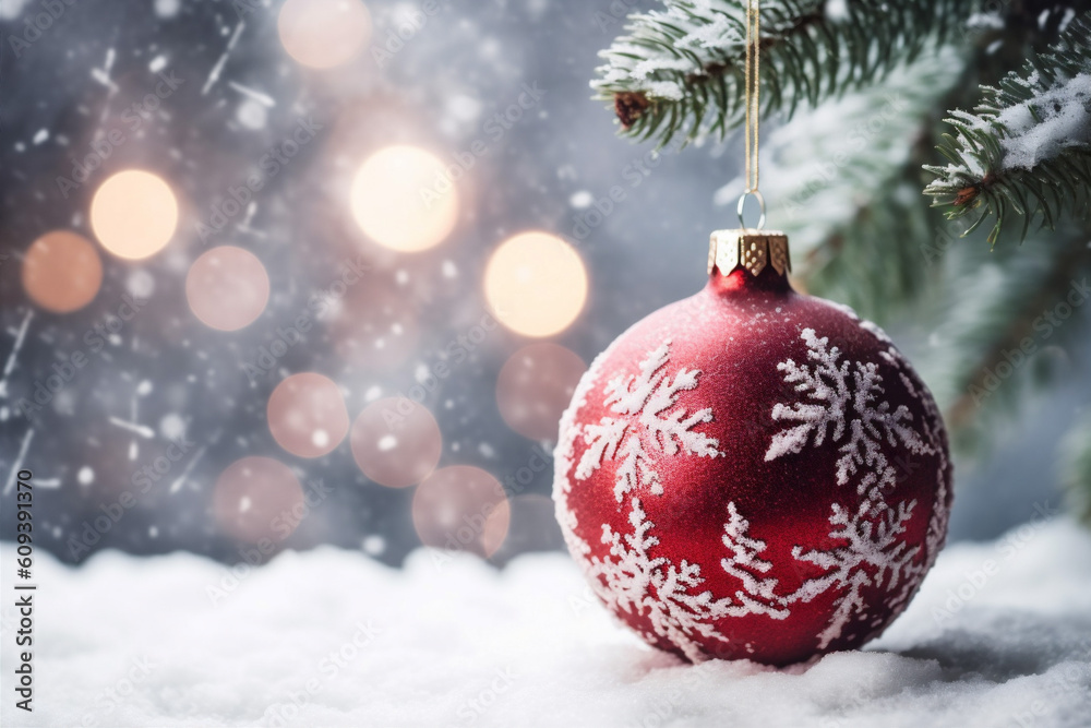 tree christmas gold snowflakes card background new ornament christmas year decoration holiday. Generative AI. tree christmas gold snowflakes card background new ornament christmas year decoration holiday. Generative AI.
