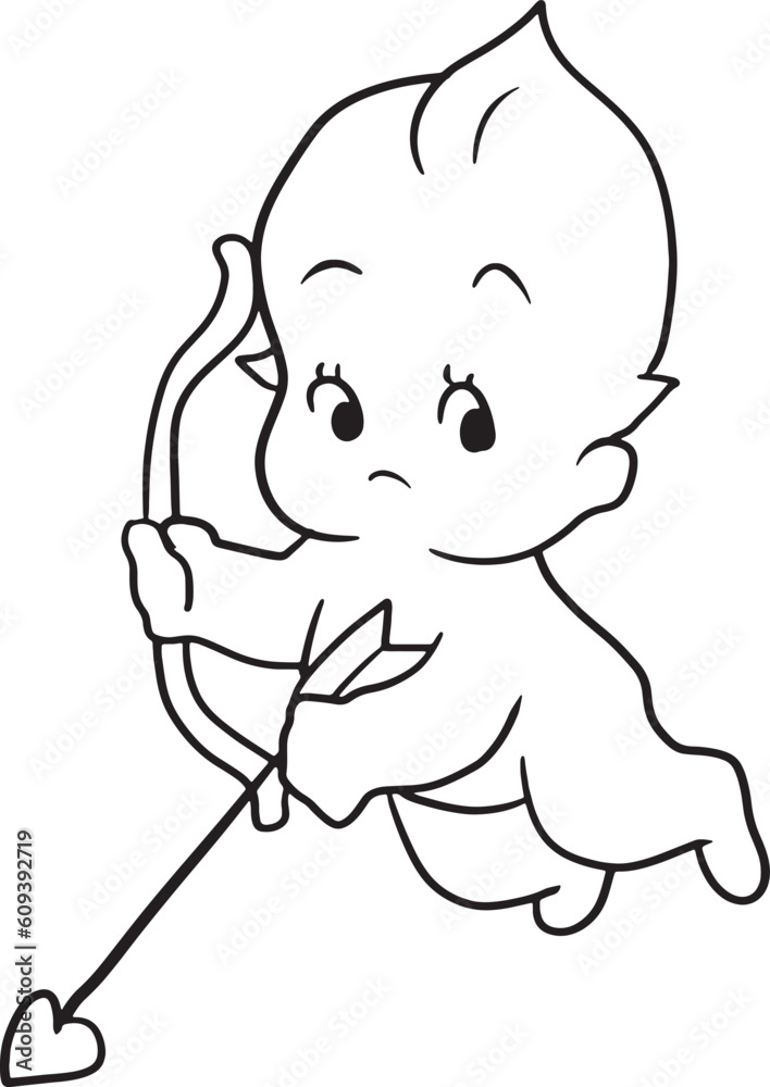 Vetor de baby cartoon doodle kawaii anime coloring page cute ...