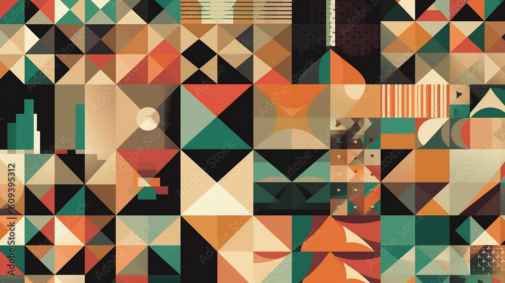 Geometric Patterns a collection of geometric shapes. Generative ai. Geometric Patterns a collection of geometric shapes. Generative ai.