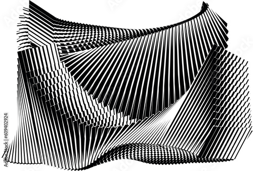 abstract halftone lines background, geometric dynamic pattern, vector modern design element