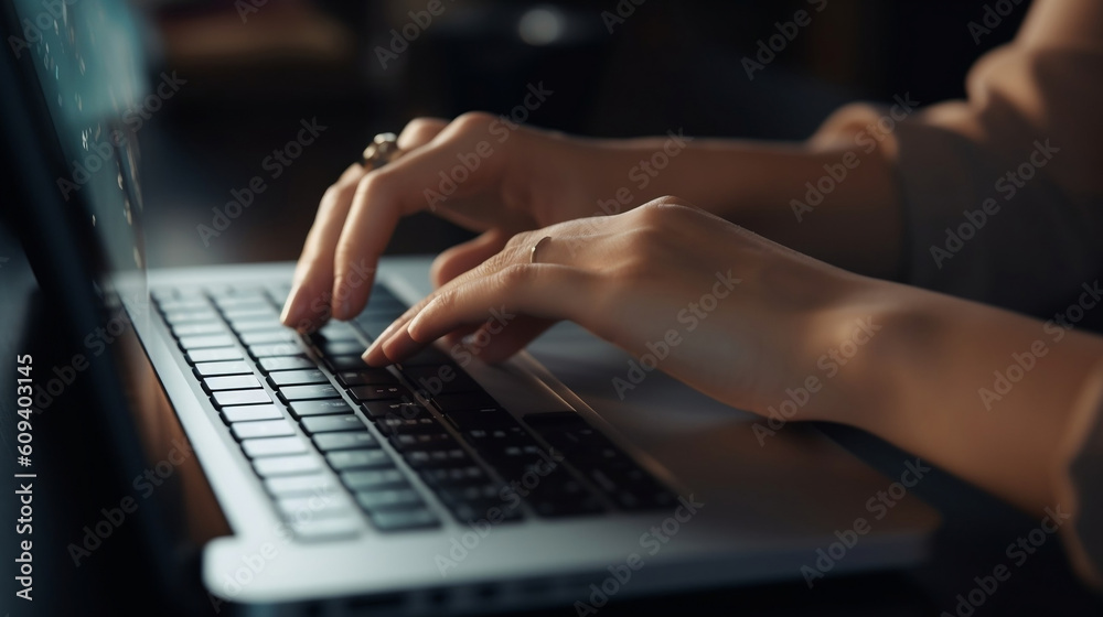business data, Lapto, Typing, social media image generated by creative ai business data, Lapto, Typing, social media image generated by creative ai