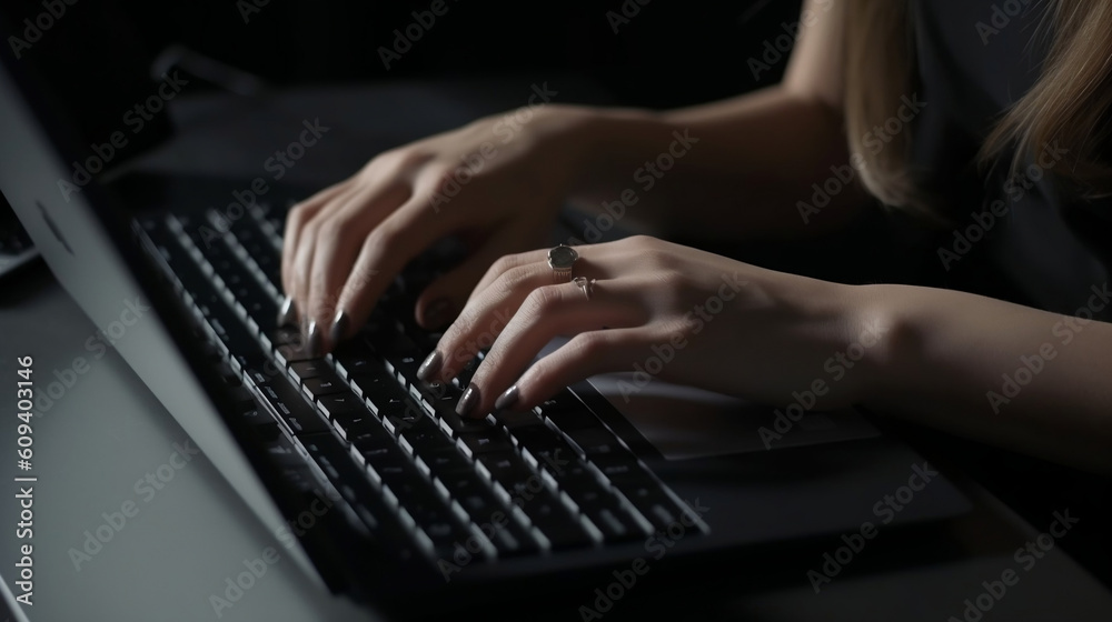 business data, Lapto, Typing, social media image generated by creative ai business data, Lapto, Typing, social media image generated by creative ai