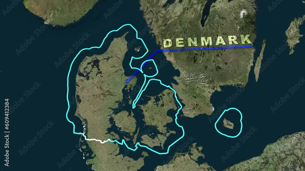 Denmark Map Animation