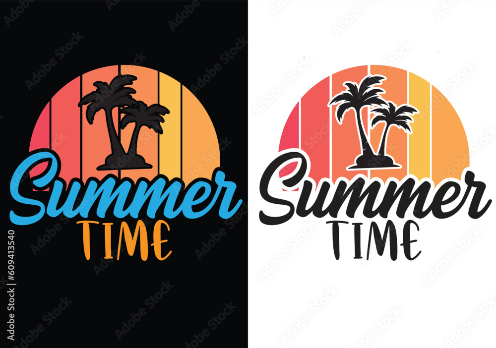 Summer day t shirt design Summer day t shirt design