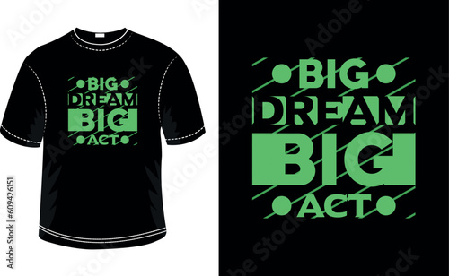 Motivational typography t-shirt design template