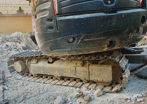Loader work at the job site
