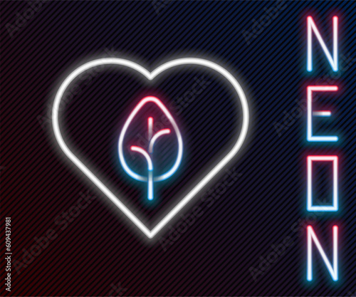 Glowing neon line Vegan food diet icon isolated on black background. Organic, bio, eco symbol. Vegan, no meat, lactose free, healthy, fresh and nonviolent food. Colorful outline concept. Vector