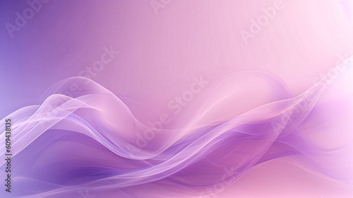 abstract background with smooth lines in pastel pink and purple colors, Generative Ai