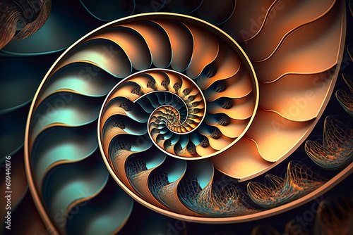 Fibonacci illustrations from Generative AI 