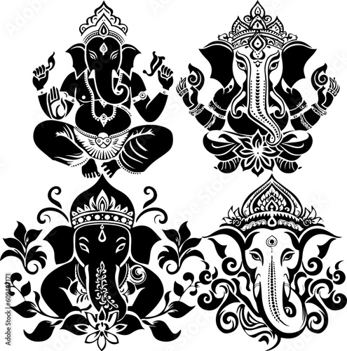 shree ganesha group images