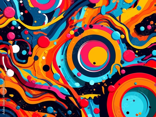 Colorful Abstract Pop Art Backgrounds.