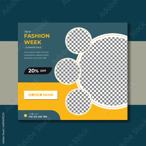 Fashion Week Social Media Post Template