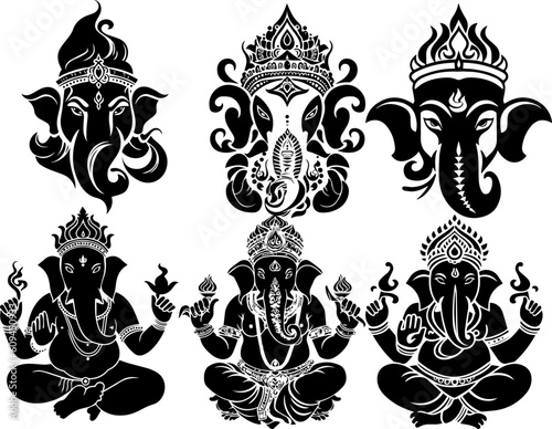 shree ganesha group images