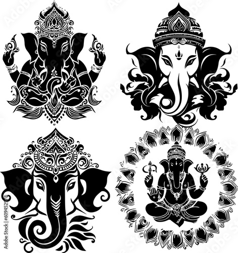 shree ganesha group images