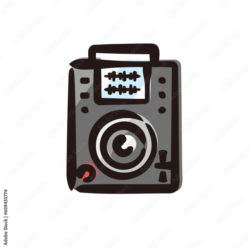 CDJ - Hip Hop icon/illustration (Hand-drawn line, colored version) CDJ - Hip Hop icon/illustration (Hand-drawn line, colored version)