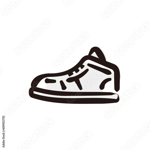 Sneaker - Hip Hop icon/illustration (Hand-drawn line, colored version)
