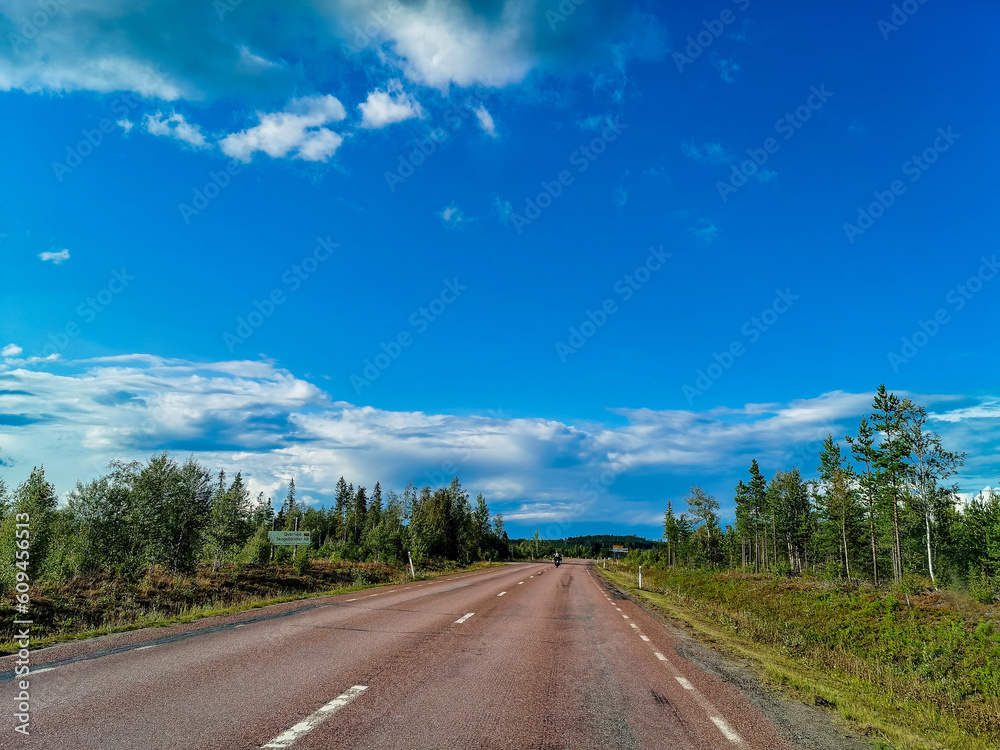road to the sky , image taken in sweden, scandinavia, , europe