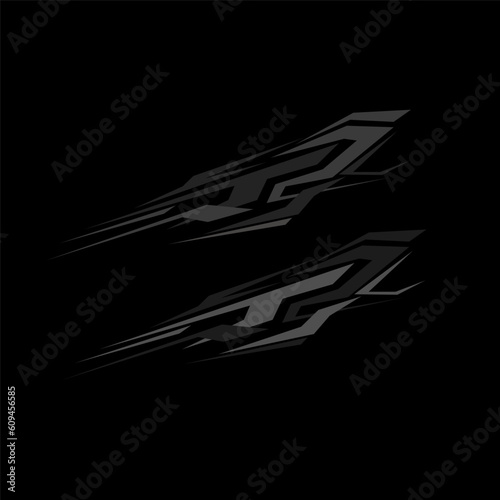 car body wrap vinyl decal vector