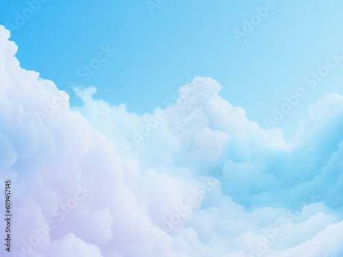 Blue clouds against the sky - generated by AI