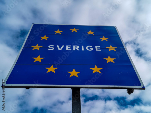 european union flag , image taken in Norway, Scandinavia, North Europe