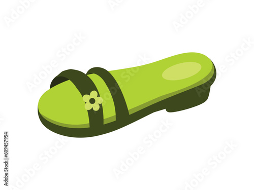 green flip flops