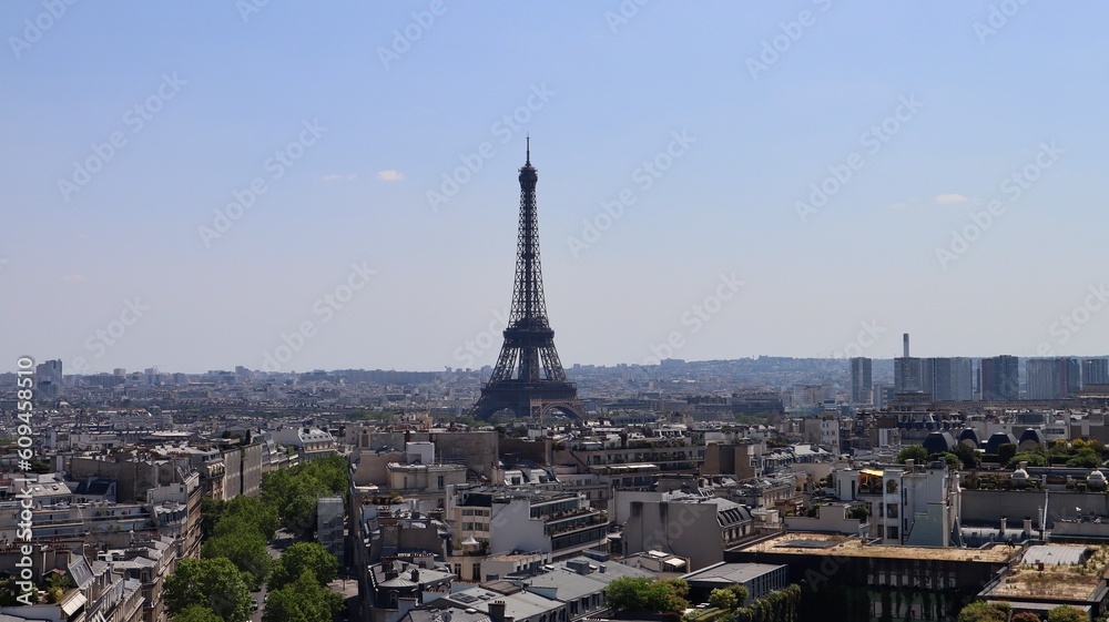 drone Photo Tour Eiffel Paris France europe