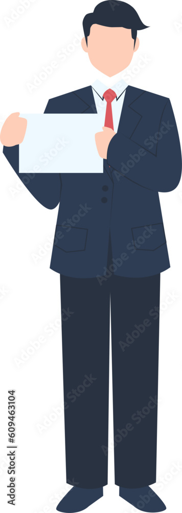 Businessman Illustration, man in suit, office worker, employee, we're hiring 