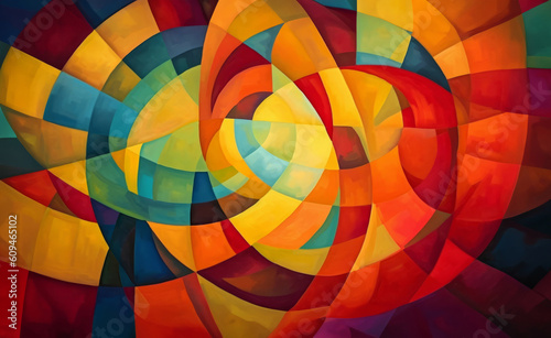 Abstract Emotion Representation Colorful Background