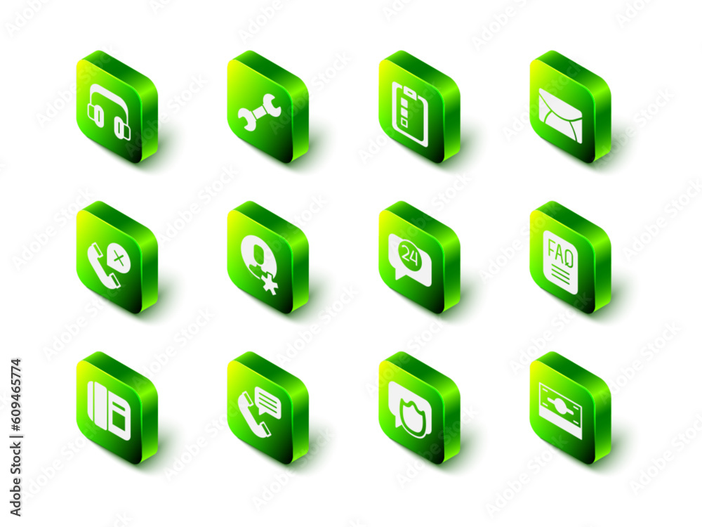 Set Wrench spanner, Online quiz, test, survey, Mail and e-mail, FAQ information, Stacks paper money cash, Telephone 24 hours support, Speech bubble chat and conversation icon. Vector Set Wrench spanner, Online quiz, test, survey, Mail and e-mail, FAQ information, Stacks paper money cash, Telephone 24 hours support, Speech bubble chat and conversation icon. Vector