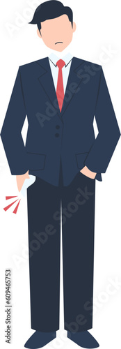 Businessman Illustration, man carrying a huge debt, financial crisis, anxious man