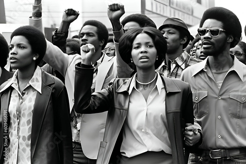 Fotografia African Americans protest, Freedom Day, Generative AI