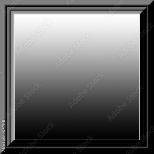 black and white illustration picture frame background with space for text