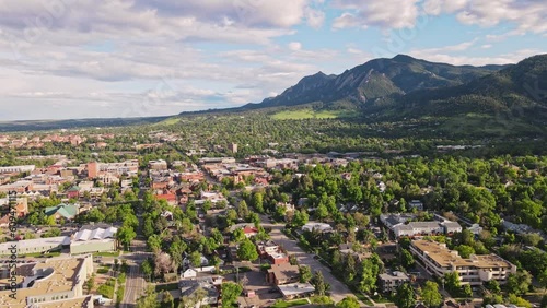 Downtown Boulder Colorado in Summer