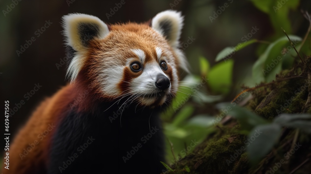 Red Panda's Delightful Feast in the Forest Canopy Red Panda's Delightful Feast in the Forest Canopy