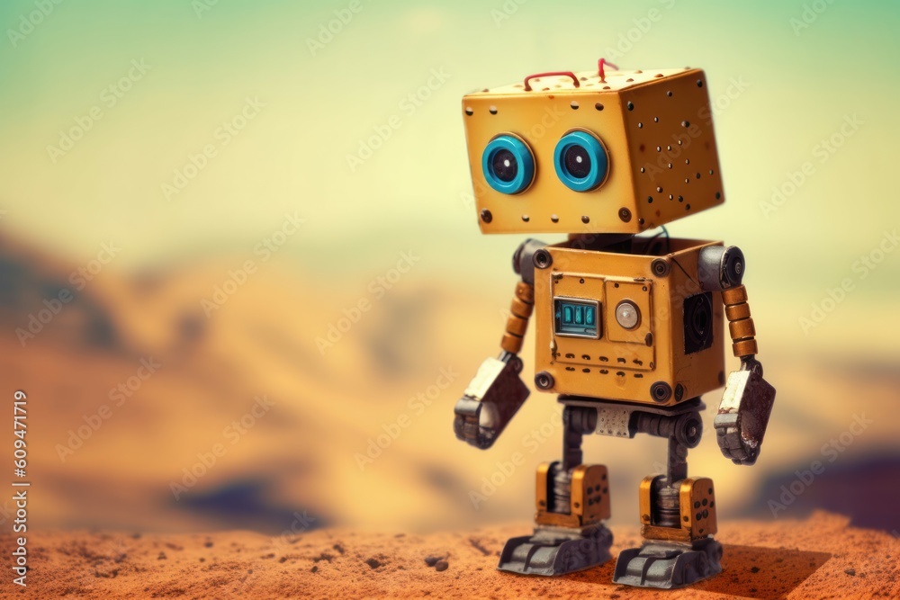 Returning to school idea, DIY robots, Education in STEM and STEAM for children. Generative AI Returning to school idea, DIY robots, Education in STEM and STEAM for children. Generative AI