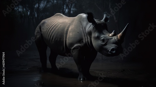 Last Sighting of the West African Black Rhino © VisualMarketplace