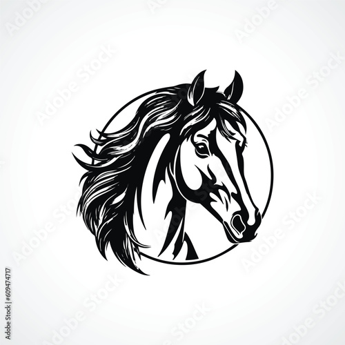 Fototapeta Naklejka Na Ścianę i Meble -  Horse Logo Design Horse Logo Vector 