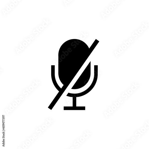 Record Microphone vector icon. Symbol microphone for website. Retro microphone illustration for mobile app. Pictogram microphone. Minimalistic icon. Sound concept