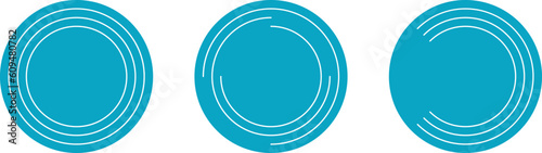 button abstraction, touch button, buttons for touch monitors and panels, round buttons with rotation