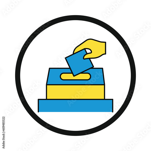 vote, paper, ballot, political, vote icon
