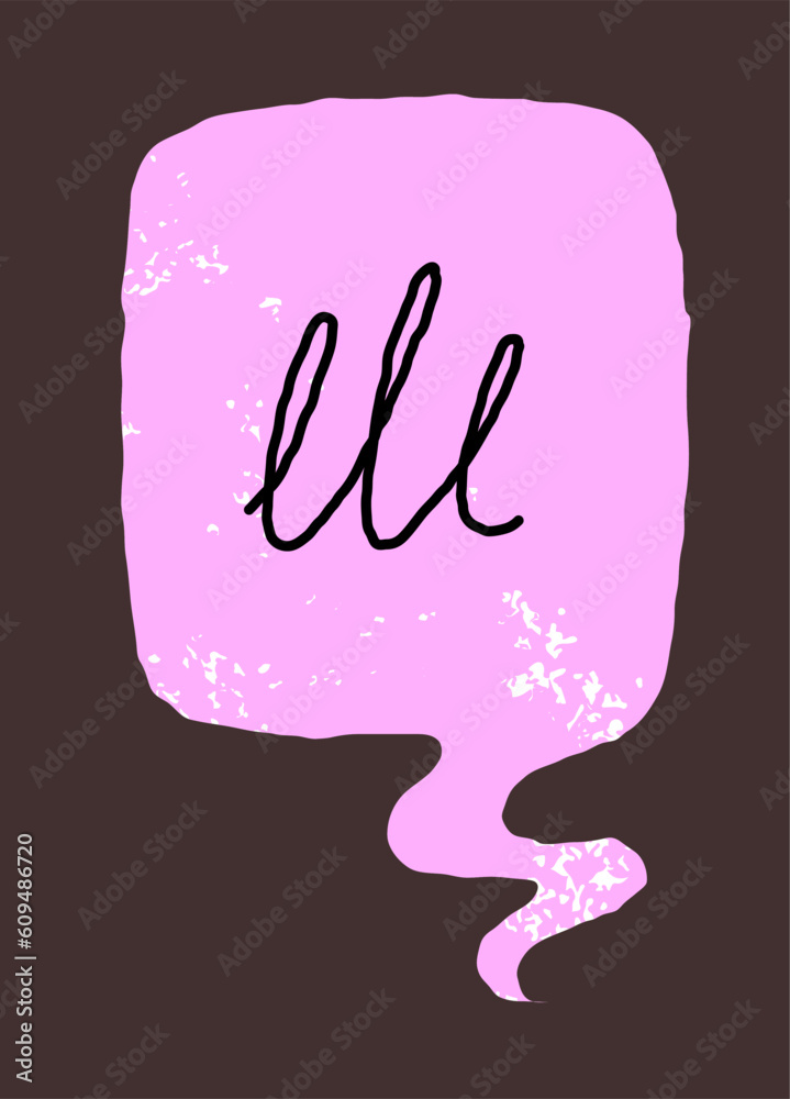 Speech bubble hand drawn vector illustration Speech bubble hand drawn vector illustration