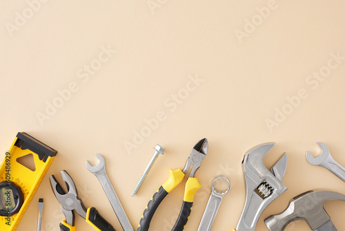 Foto The idea of hand tools for work