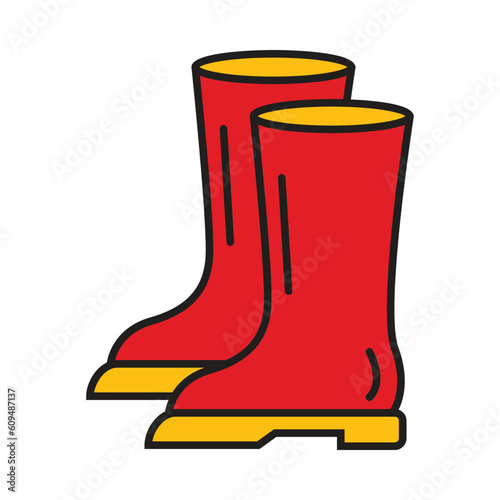 rubber boots, Gumboot, Waterproof footwear, rubber boots icon