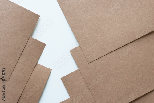 layered plain brown paper card background with minimalist aesthetic