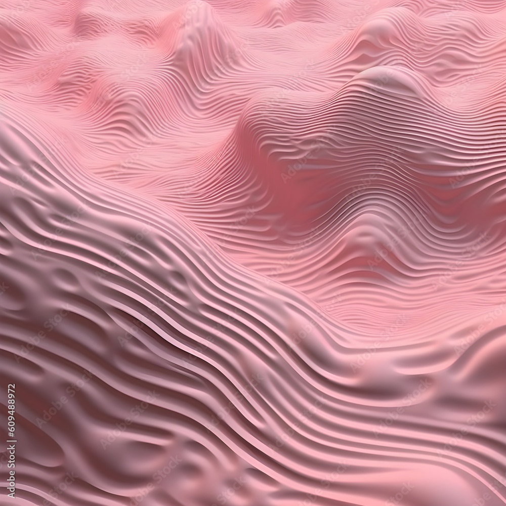 wavy pink land surreal
